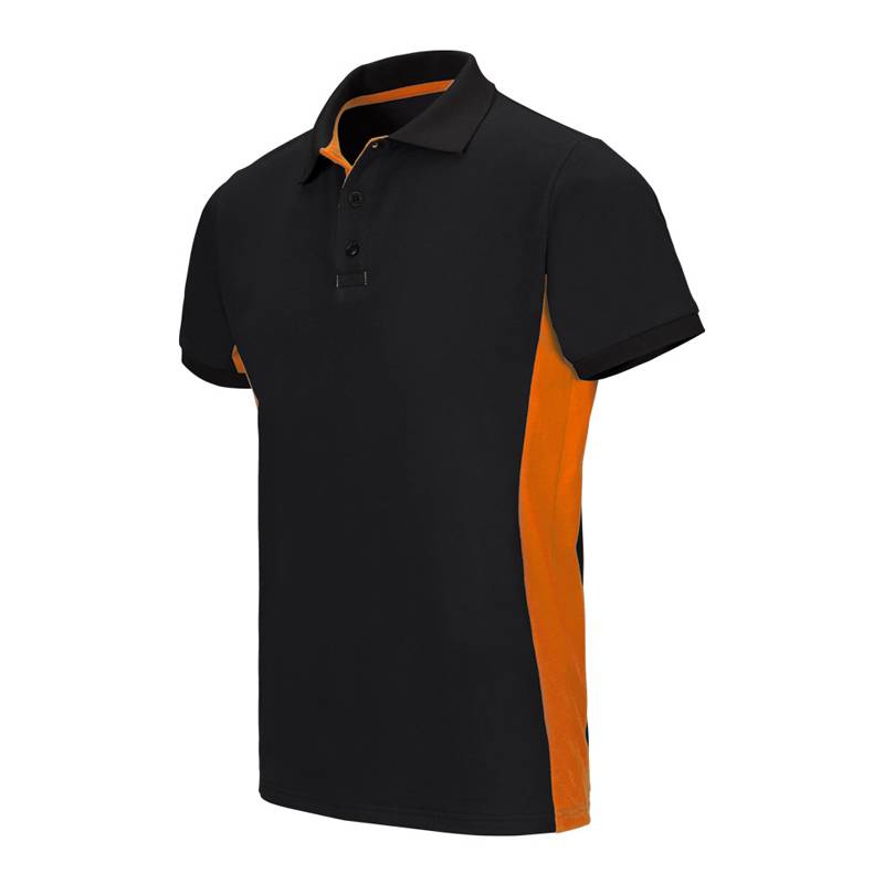 Polo de trabajo bicolor manga corta Velilla 105504