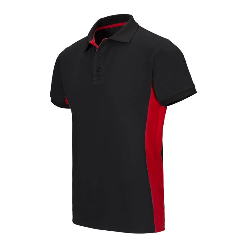 Polo de trabajo bicolor manga corta Velilla 105504