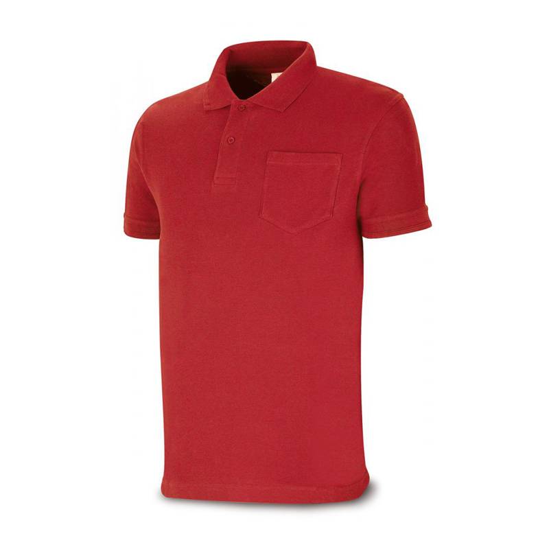 Polo de trabajo de manga corta con un bolsillo