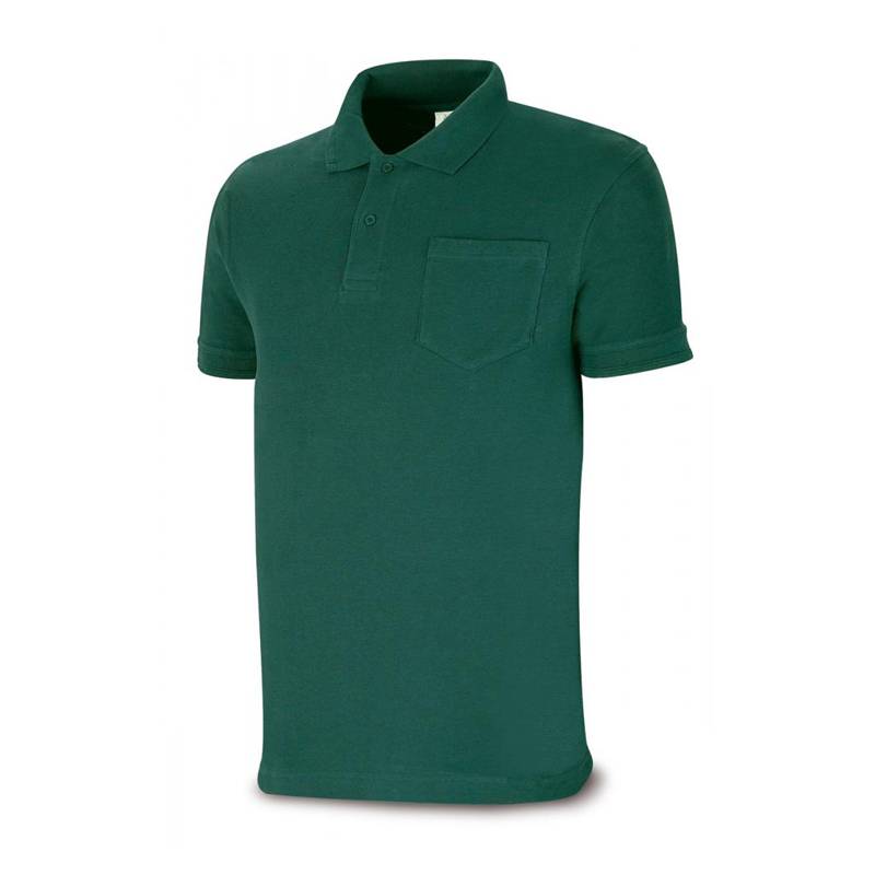 Polo de trabajo de manga corta con un bolsillo