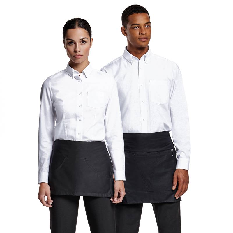 Delantal corto con bolsillos