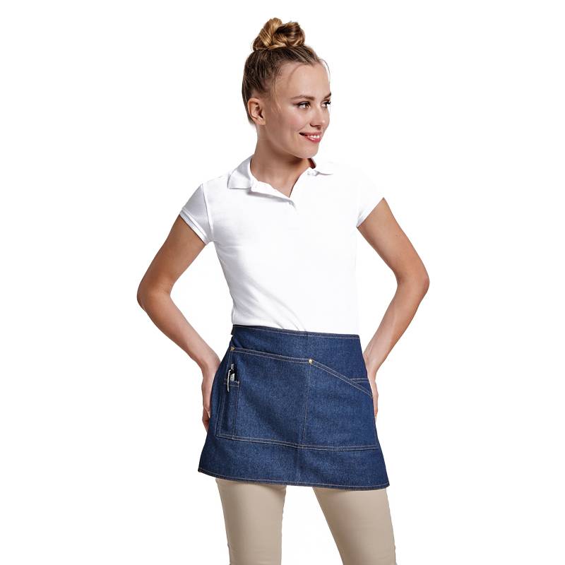 Delantal corto tejido vaquero
