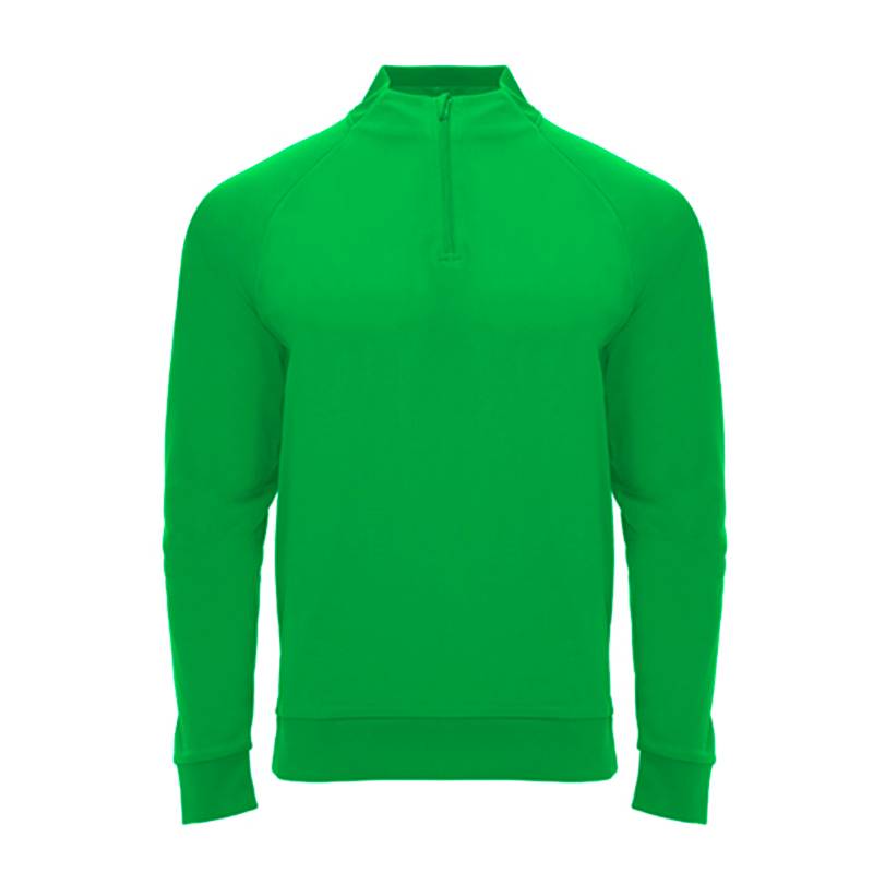 Sweatshirt com zíper pela metade