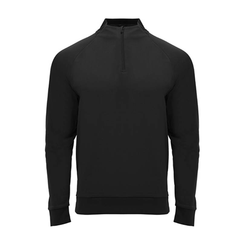Sweatshirt com zíper pela metade