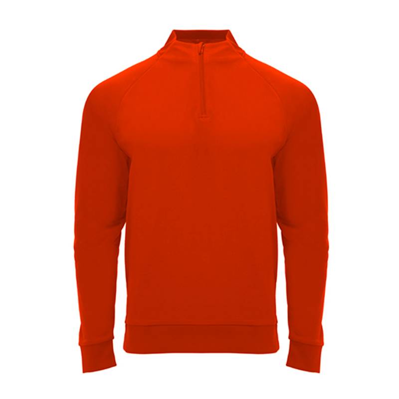 Sweatshirt com zíper pela metade