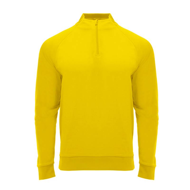 Sweatshirt com zíper pela metade