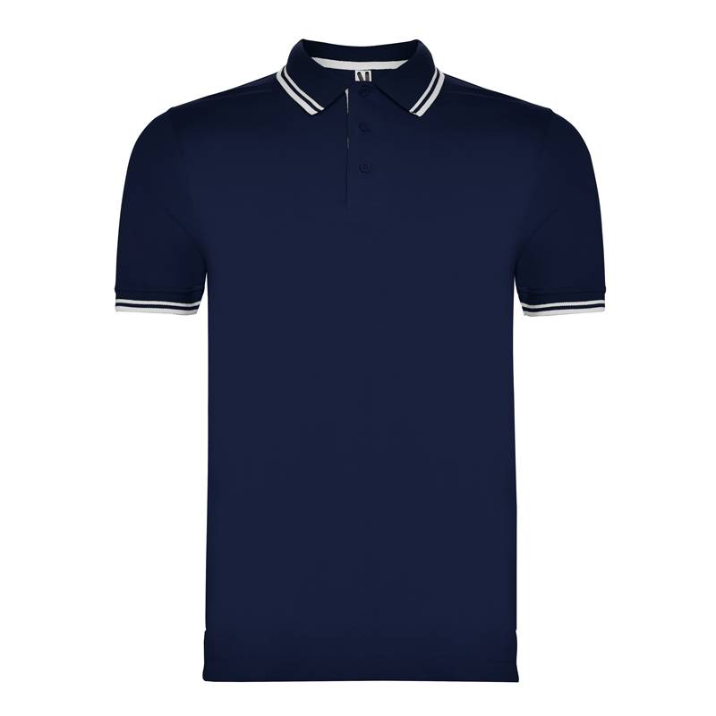 Polo de manga corta detalles cuello y mangas