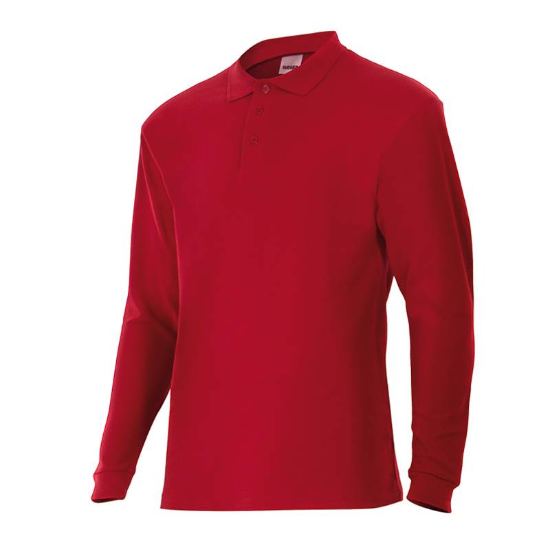 Polo de manga larga tejido transpirable