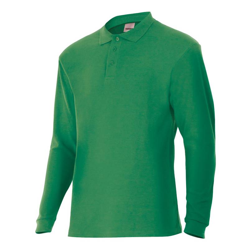 Polo de manga larga tejido transpirable