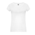 T-shirt feminina justa de manga curta
