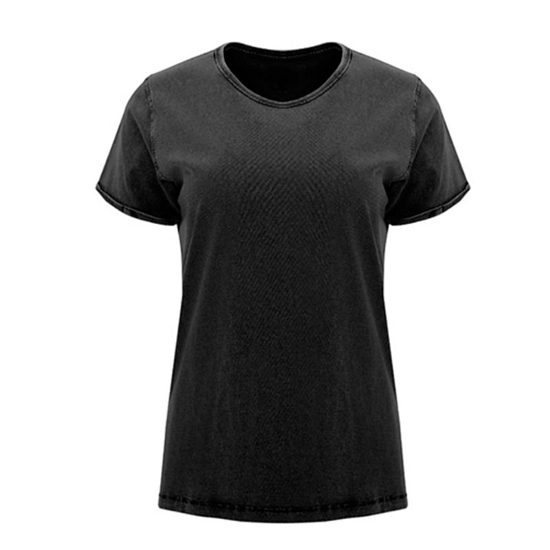 Camiseta algodón efecto denim para mujer