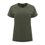 Camiseta algodón efecto denim para mujer