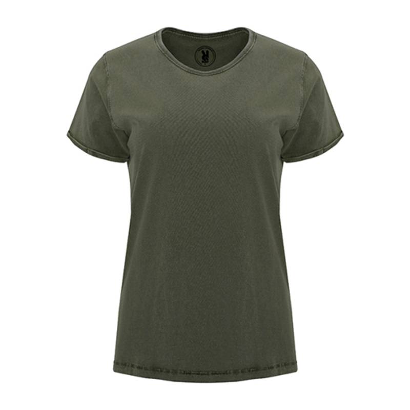 Camiseta algodón efecto denim para mujer