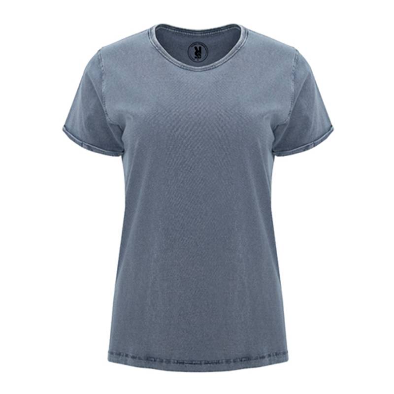Camiseta algodón efecto denim para mujer