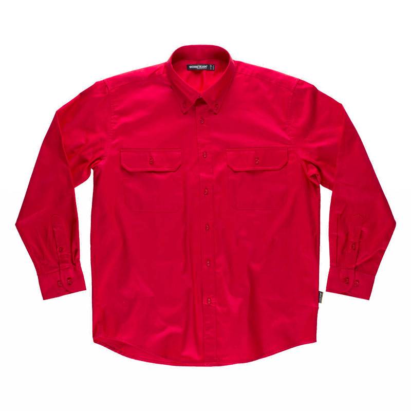 Camisa de manga larga, con dos bolsos de pecho con tapetas.  100% Algodón - KRNN Prove