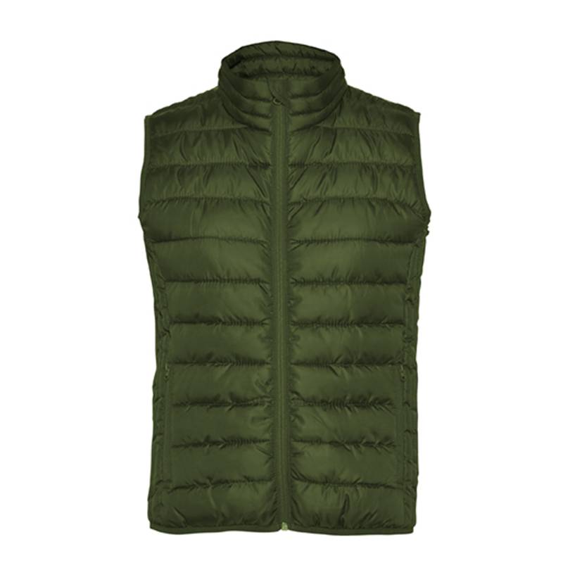 Colete feminino leve acolchoado com toque de penas