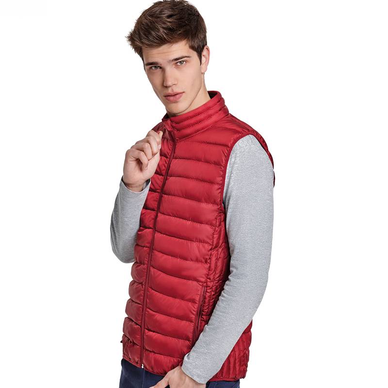 Chaleco de hombre ligero acolchado tacto pluma