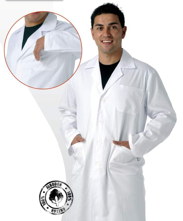 Bata de caballero con botones - B7111