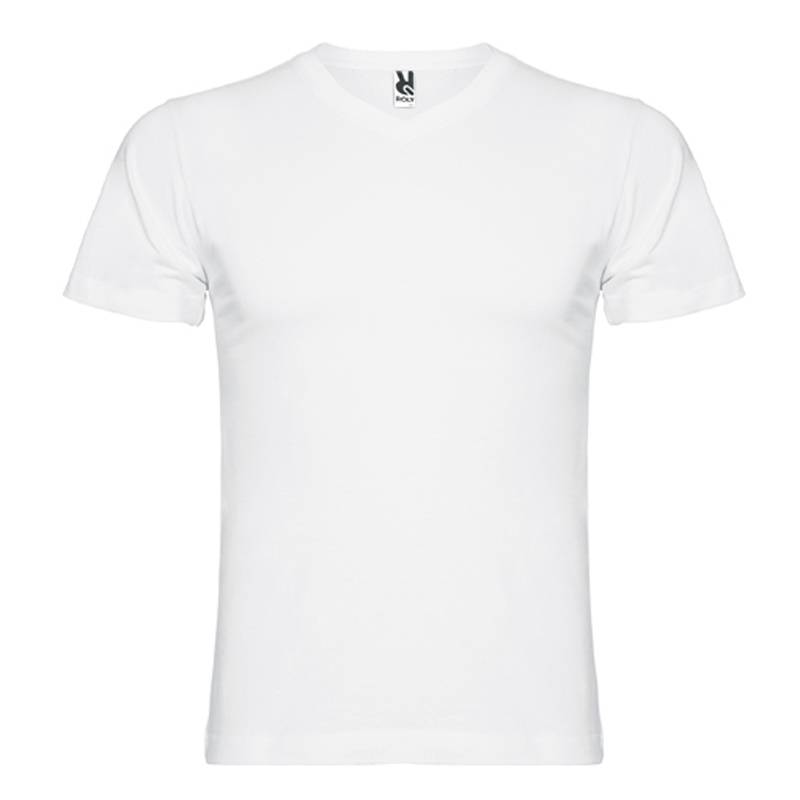 Camiseta algodón cuello pico