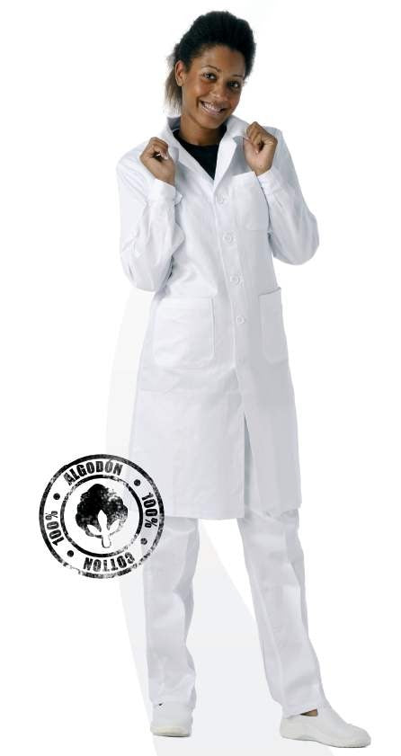 Bata de señora con botones - B6111