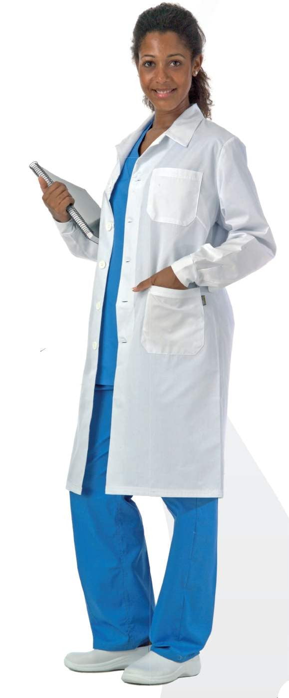 Bata de señora con botones - B6100