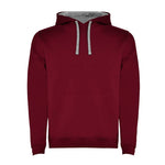Sweatshirt com capuz bicolor