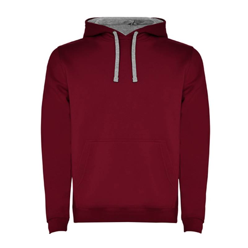 Sweatshirt com capuz bicolor