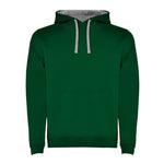 Sweatshirt com capuz bicolor