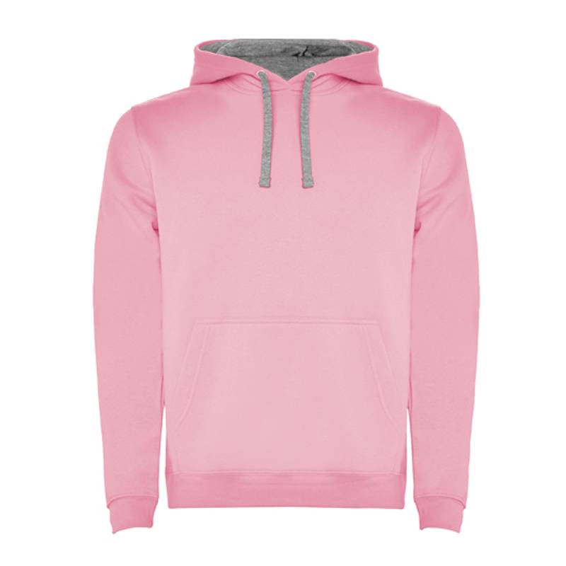 Sudadera con capucha bicolor