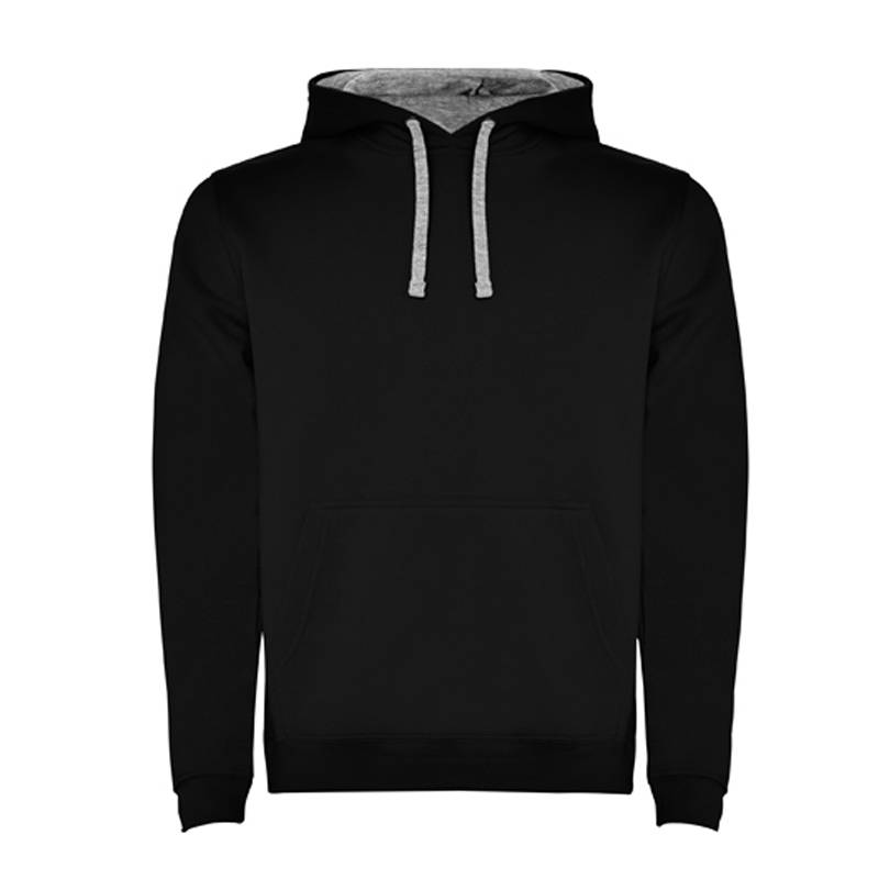 Sudadera con capucha bicolor