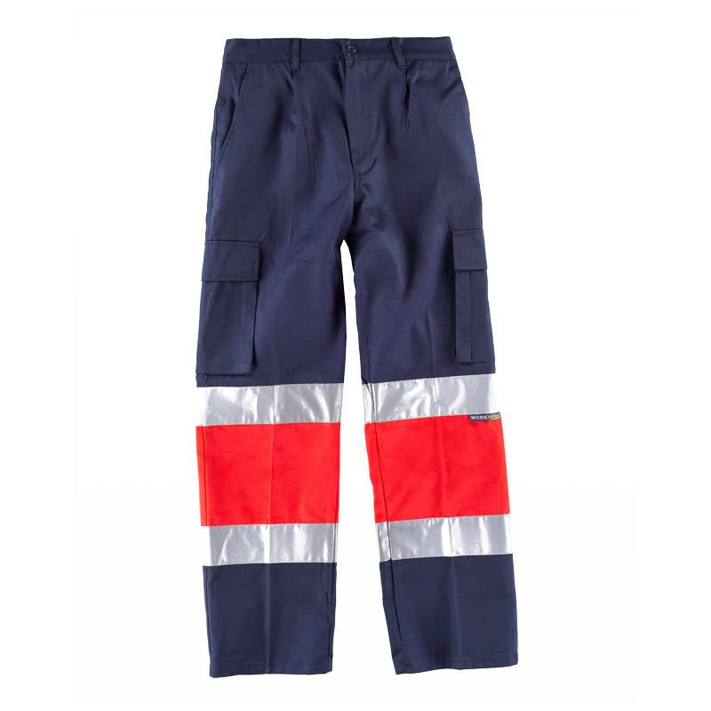 Pantalón multibolsillos alta visibilidad