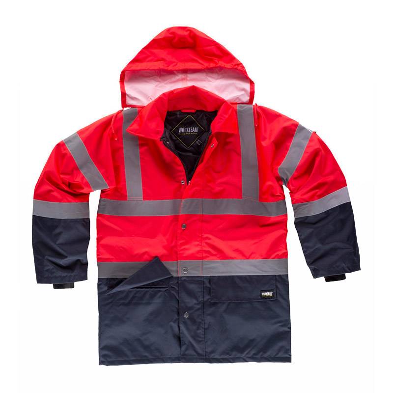 Parka combinada de alta visibilidade