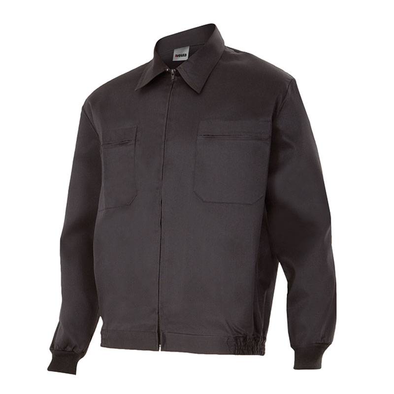 Cazadora de tergal con cremallera central