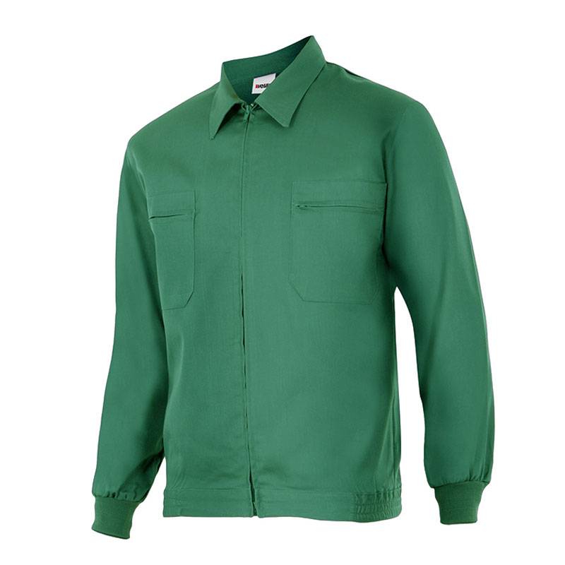 Cazadora de tergal con cremallera central