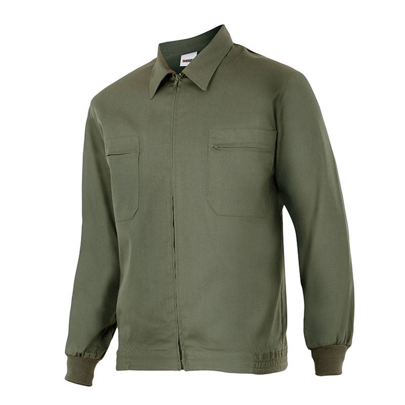 Cazadora de tergal con cremallera central