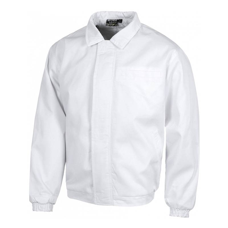 Cazadora acolchada con cierre de cremallera y un bolso de pecho interior