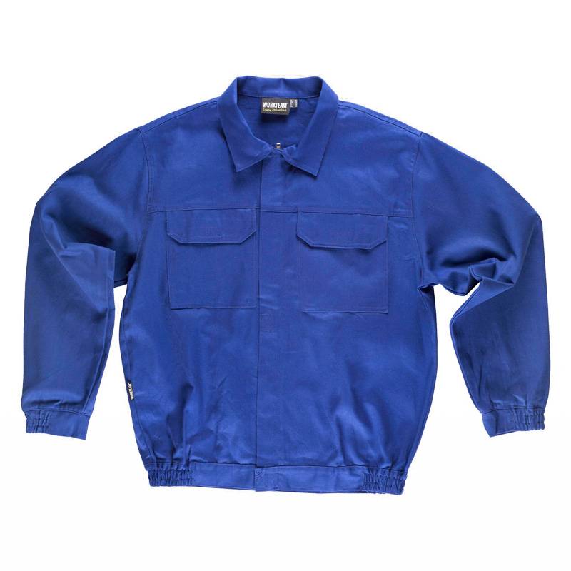 Cazadora con cremallera de metal oculta y 2 bolsos de pecho con tapetas.  100% Algodón.  Tejido resistente. WTB1300