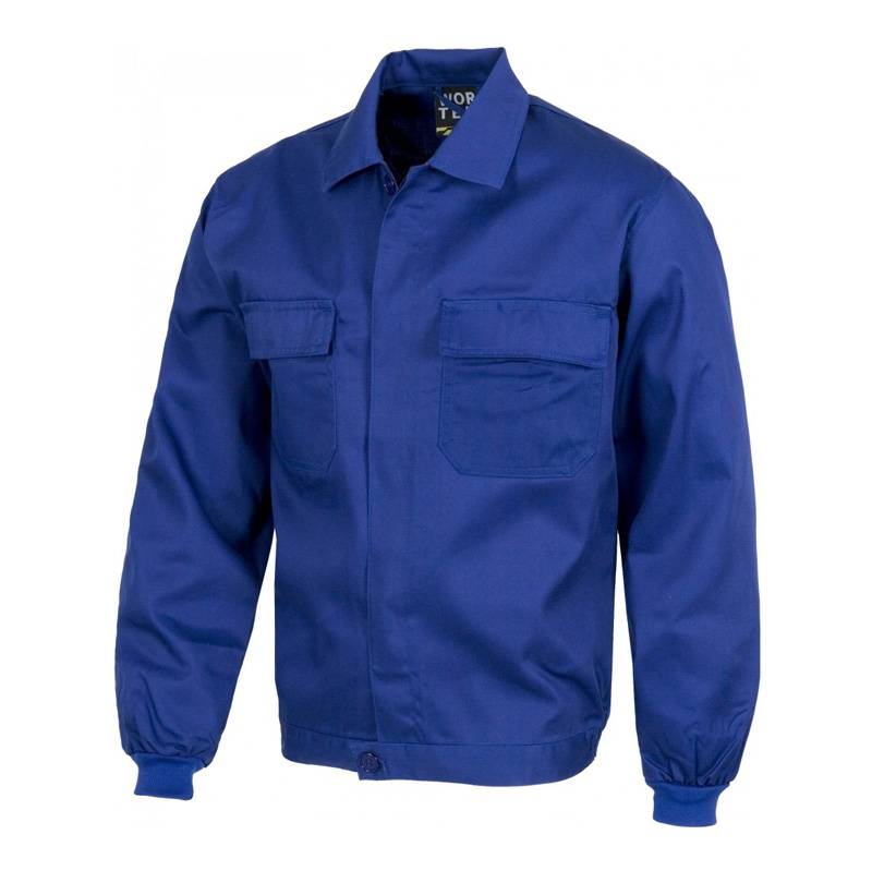 WTB1103 Cazadora con cierre de botones, cintura elástica y dos bolsos de pecho.