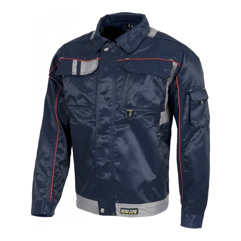 WTWF1901 Cazadora con cierre de cremallera de nylon oculta por solapa postiza con velcro y corchetes metálicos.