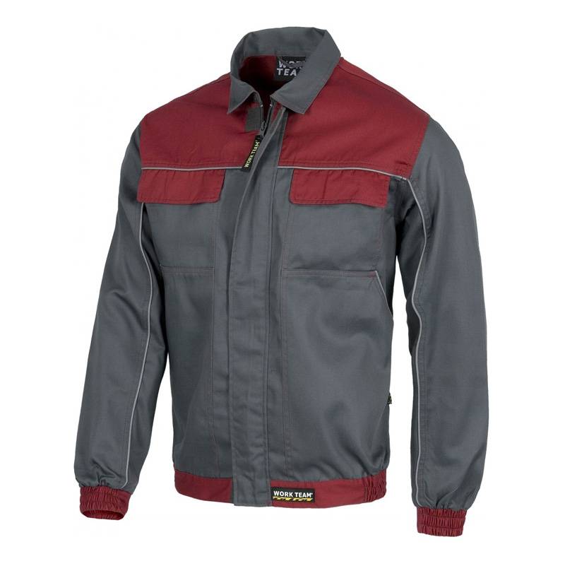 WTWF1852 Casaco com fecho de correr em nylon oculto por uma aba falsa com velcro.