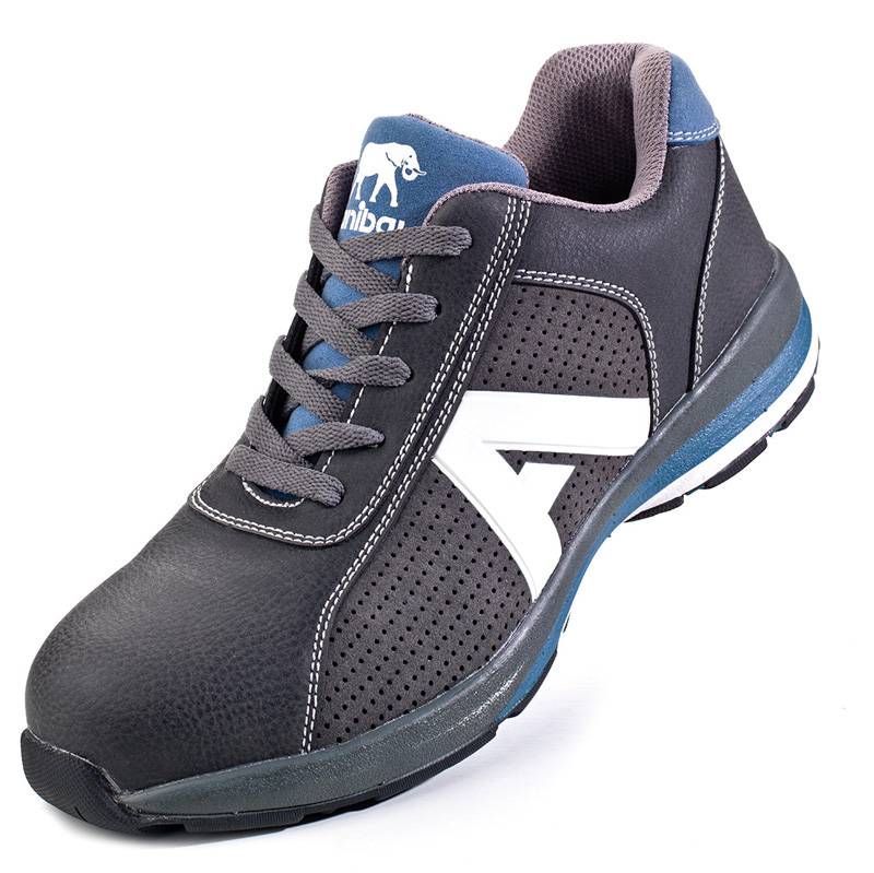 Zapato S1P Metal Free en piel microfibra tipo Nobuk