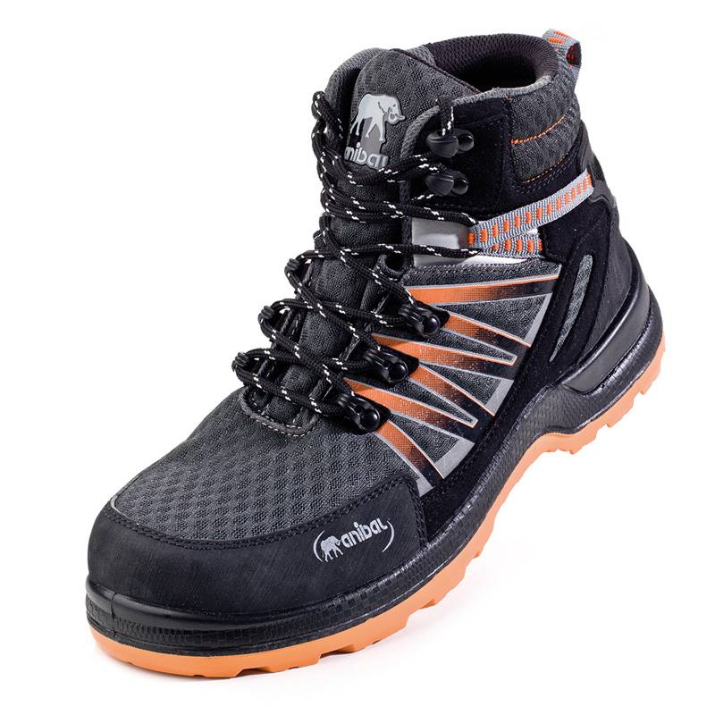 Bota S1P Metal Free tipo trekking en microfibra con suela de doble densidad