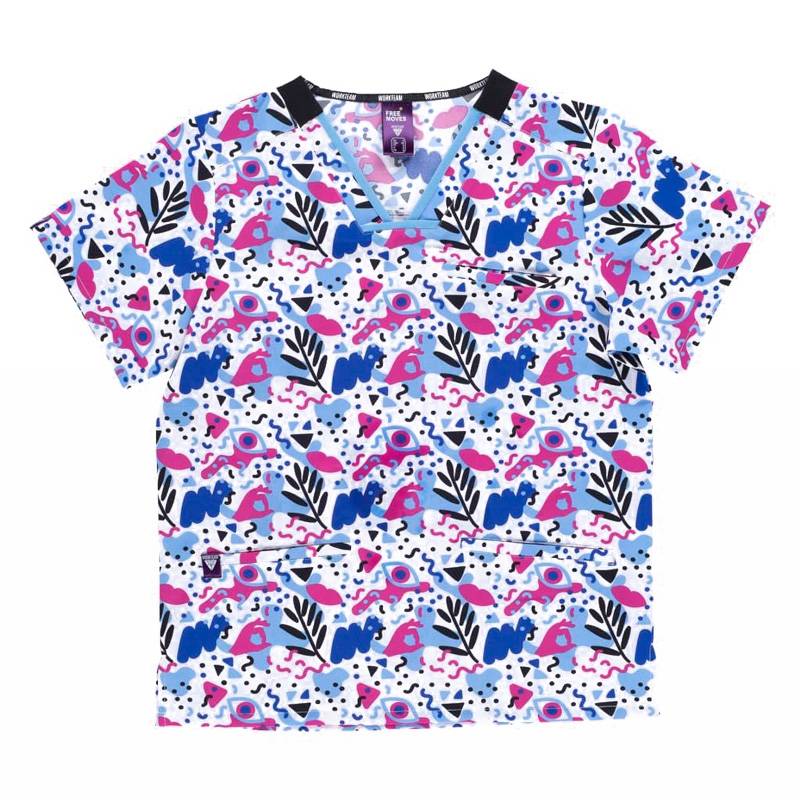 Casaca manga corta varios estampados