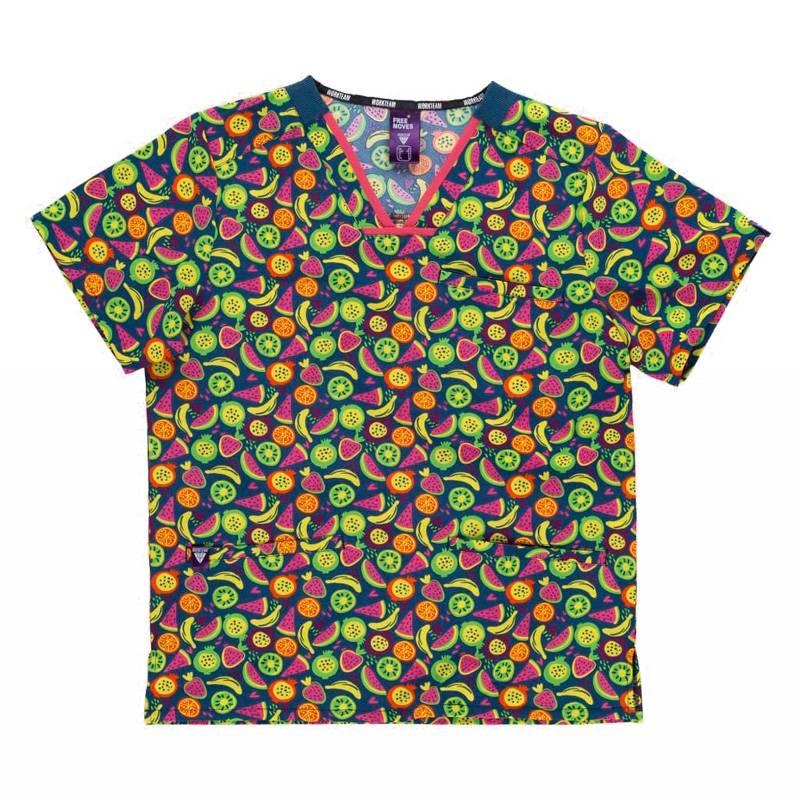 Casaca manga corta varios estampados