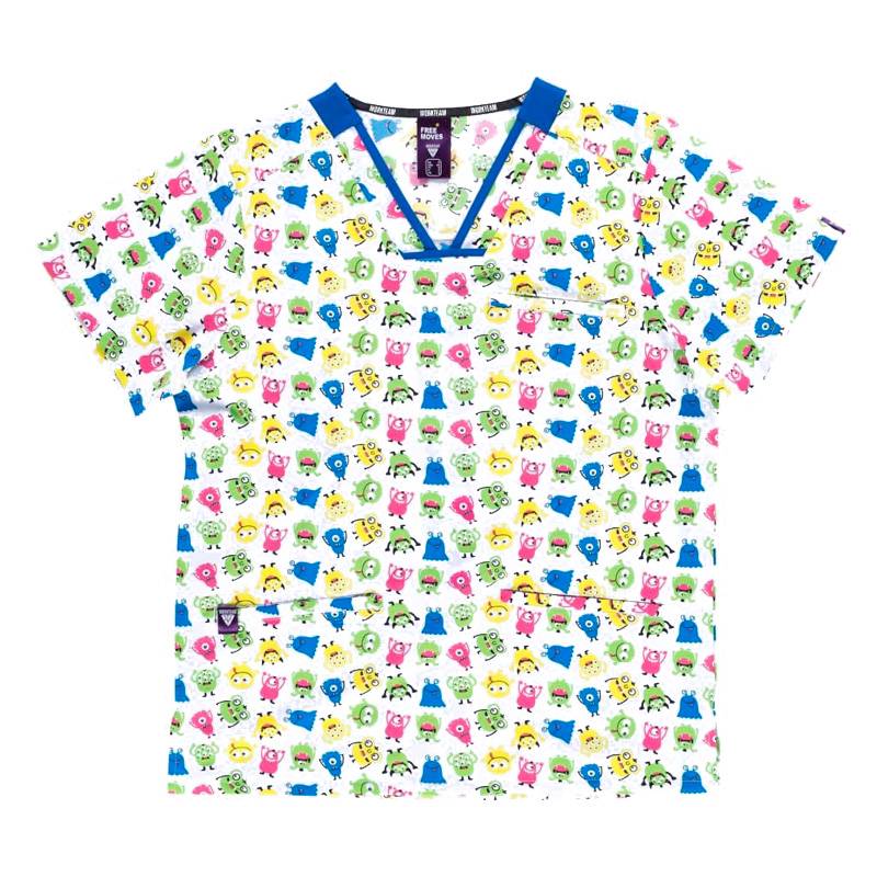 Casaca manga corta varios estampados