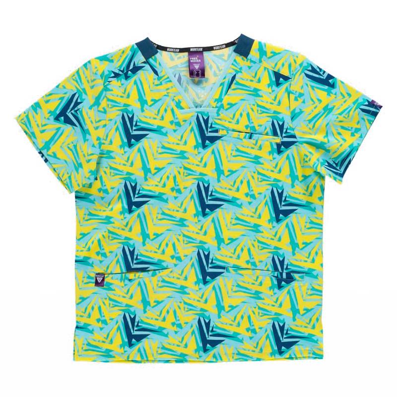 Casaca manga corta varios estampados