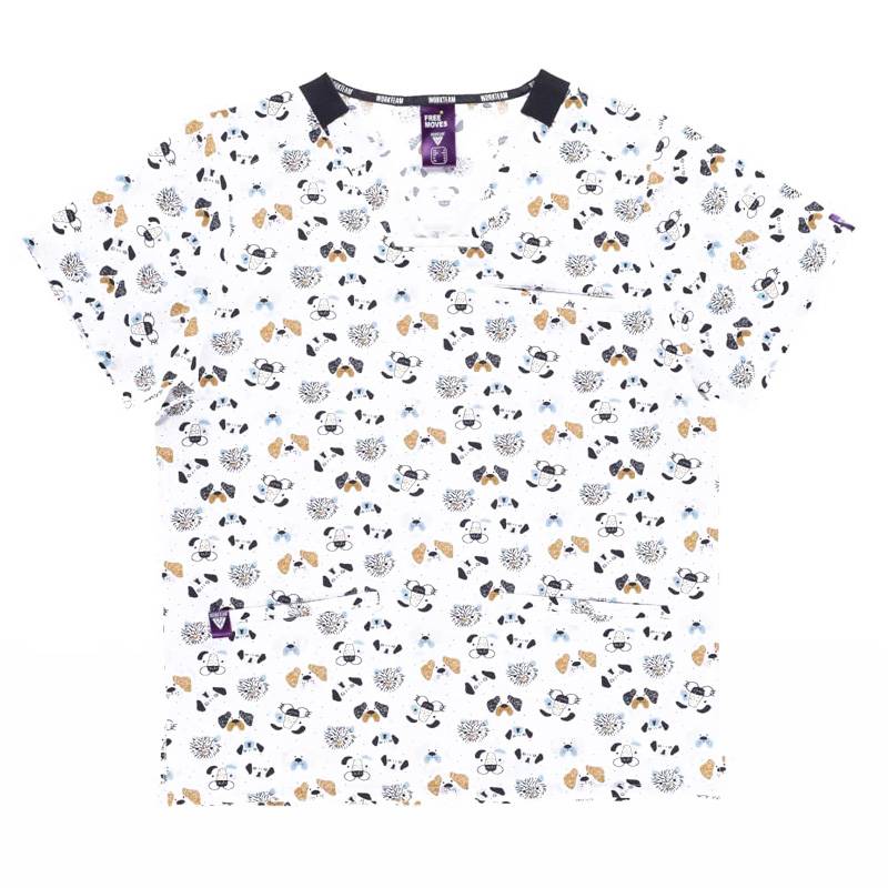 Casaca manga corta varios estampados