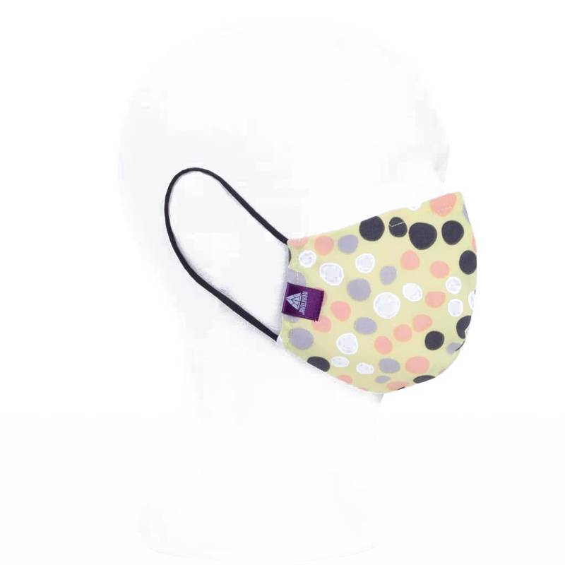 Mascarilla de tela en tejido elástico