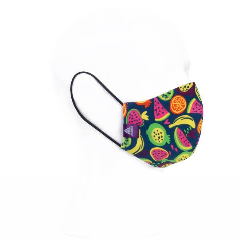 Mascarilla de tela en tejido elástico