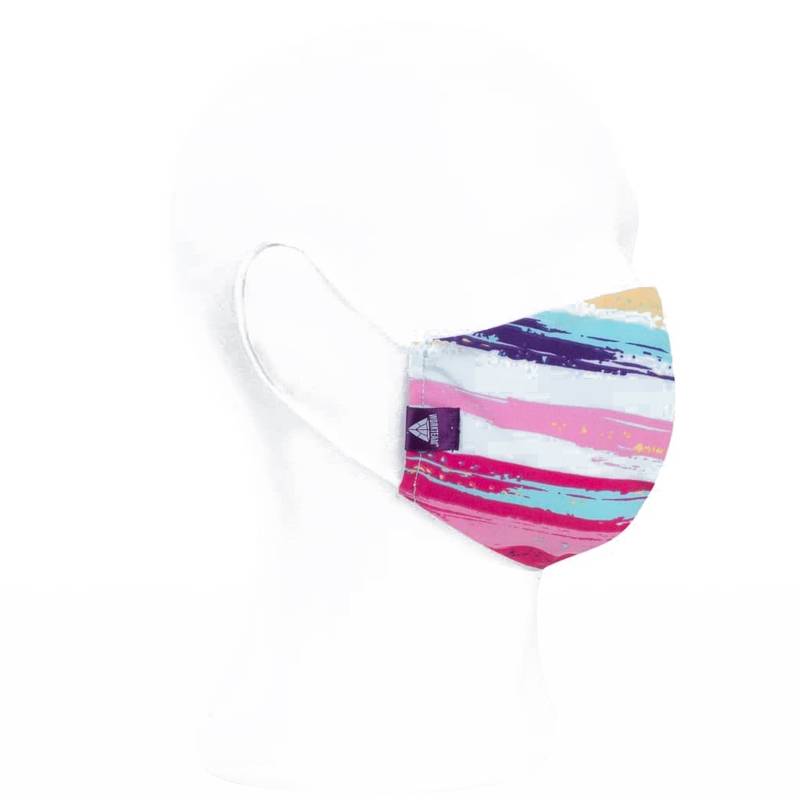 Mascarilla de tela en tejido elástico